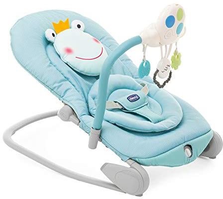 Chicco Balloon Säuglings- und Babywippe 0 Monate - 18 kg, Wipp- und Sesselfunktion, Verstellbare Rückenlehne, Kompakter Verschluss, Vibration, Interaktives Elektronisches Spielzeug, Lichter und Sound