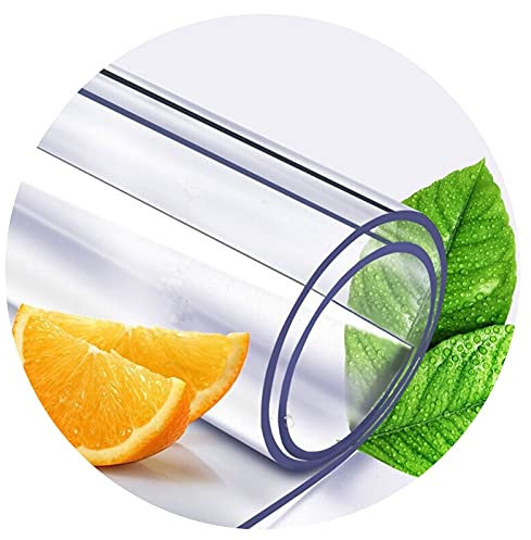 SSFMSF Protettiva Trasparente Per Tavolo,Pellicola Protettiva Pvc Alta Qualità Lavabile Impermeabile Resistente Calore,Supporto Personalizzato,Adatto Per Cucina E Giardino(Color:3mm,Size: 40x40cm)