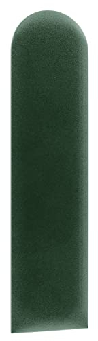 1x sossai® Toppa - Wandpaneel gepolstert, Halbkreis 15 x 60 cm, Grün
