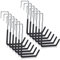 Jeonan 12Pcs Rafter Hanger Hooks - Heavy Duty Large S Hooks for Garage Ladder Bike Fence Storage Organizer