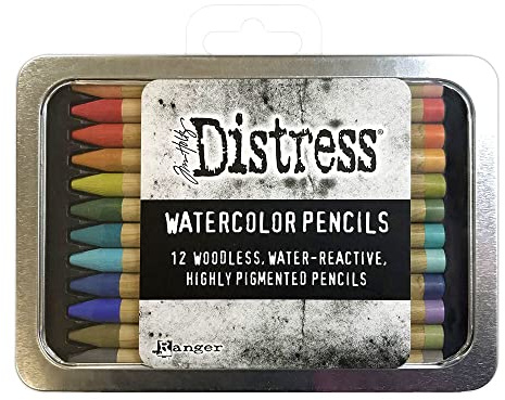 Ranger Industries Tim Holtz Distress Watercolour Pencils Kit 3 (12 Pack)