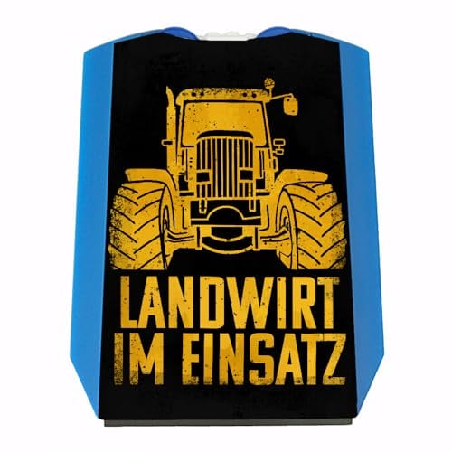 speecheese Landwirt im Einsatz Parkscheibe in gelb mit 2 Einkaufswagenchips Parkuhr für den Traktor Traktorfahrer Bauern mit Trecker Motiv zulässig StVO witzig Spruch für Farmer Schlepper