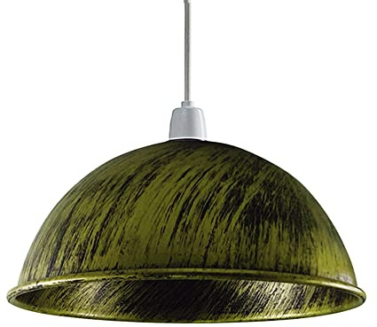 Metal Lamp Shades with Brass Inner Light Shade Ceiling – 21cm Modern Lampshades for Ceiling Lights, Lamp Shades for Wall Lamps, Floor Lamps, Living Room, Bedroom, Home Décor
