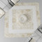 PETTI Artigiani Italiani - Accessori Tessili da Cucina, Centrotavola Moderno 90x90 cm in Microfibra, Tovaglia Centro Tavola Elegante in Stampa Digitale Vietri Tortora, 100% Made in Italy