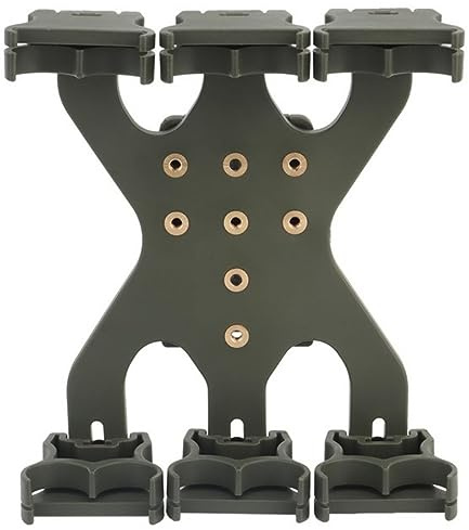 ACEXIER Porta bossoli tattico per Fucile Calibro 12 4/8/12 Colpi Caricatore Regolabile Sacchetto di Munizioni Cintura Clip Adattatore Mag Caccia Accessori (12 Rounds Green)