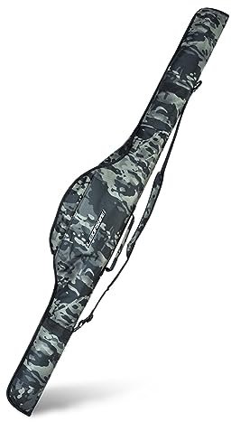 Starnearby Sac de Canne à Pêche avec Sangle Réglable, Fourreau de Canne à Pêche Portable, Housse Cannes à Pêche Etanche, Sac de Transport Canne à Pêche, Sac de Matériel de Pêche Multifonction