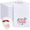 Panelee 12 Stück 43 x 43 cm Weihnachten Servietten Weiche Bequeme Stoffservietten Wiederverwendbare Satin Tischservietten für Zuhause Restaurant Party Deko(Merry Christmas)