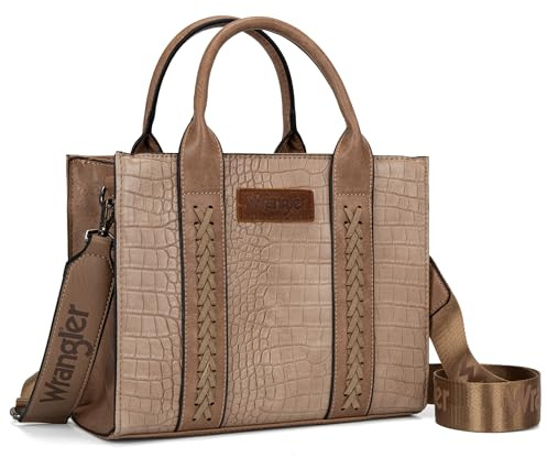 Wrangler mittelgroße Tragetasche für Damen, Designer-Umhängetasche, Handtasche mit Tragegriff und Riemen, Medium