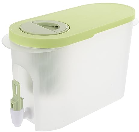 Milisten 1pc Cold Water Bottle Beverage Dispenser Plastic with Spigot Refrigerator Container Heat Resistant Kettle Water Kettle with Faucet Hot Drink Dispenser Pp Beverage Can High Capacity