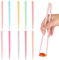 10 pares Coloridos Palillos Chinos, Reutilizables Fibra de Vidrio Palillos Japoneses, Antideslizantes Palillos Aptos para Lavavajillas, 23 cm Hexagonales Palillos Coreanos para Casa Restaurante