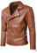Sunnyuk Giacca di Pelle Nera Uomo Lunga, Elegante Sottile Giubbotto in Finta Pelle, Primaverile Nero Borchie Vintage Zip Up Giacche in Pelle, Invernale Marrone Pu Impermeabile Slim Fit Cappotto