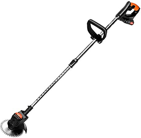 ABBNIA Tondeuses à Gazon Tondeuse à Gazon à Batterie Tondeuse à Gazon Domestique multifonctionnelle à Main Tondeuse à Gazon électrique réglable Tondeuse à Charge Rapide (Batterie Rouge * 1)