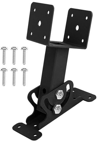 Pergola-Dachbalkenhalterungen,Pergola-Dacherhöhungshalterungen - Robustes, verstellbares Pergola-Dachhalterungs-Set | Metallbalken-Montageset mit Schrauben für Holzbalken, Markise, Terrassenüberdachun