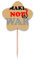 Make Sense Not War Love Peace World Zahnstocher Flaggen Sternetikett Cupcake Picks