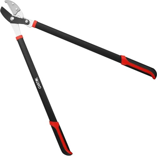 GARTOL Élagueur à enclume avec coupe-branches à action composée, 74,5 cm avec capacité de coupe nette de 5,1 cm