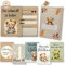 RYVALZ® Meilensteinkarten Baby Inkl. digitalem Babytagebuch | 62 Zauberhafte Doppelseitige Baby Meilensteinkarten im Bärchen-Design | Für Jungen & Mädchen | Perfekt für Wundervolle Erinnerungen