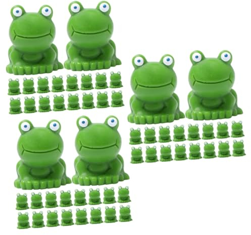 UPKOCH 150 STK Mini-Froschstatue DIY Terrarium Handwerk Ornament Froschfigur gesteckt Spielzeughausdekoration Ozeandekorationen Tiere Desktop-Frosch-Dekoration Tierfigur aus Harz