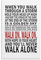 KPOKAHT Motivierende Zitate You'll Never Walk Alone, Kunstposter, Leinwand, Gemälde, Dekor, Wanddruck, Foto, Zuhause, modern, dekoratives Poster, 50 x 75 cm