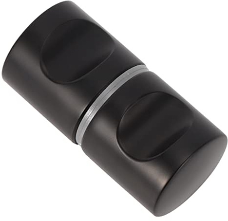 OPPWONG Poignée de Porte de Douche, Poignée de Porte en Alliage D'aluminium, Boutons de Porte en Verre, Poignées de Porte de Douche de Remplacement Noires pour Portes de Maison, Portes