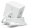Steckdosenleiste Schweiz von Avolt mit USB-C - Die weltweit erste Design-Steckdosenleiste mit Magnetbefestigung - Schweizer Verlängerungskabel mit 3 Steckdosenwürfeln und 2 USB (Weiß)