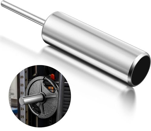 Lasnten Weight Stack Pin Extender for Cable Machine & Home Gym, 10 mm Gym Pin for 2 Weight Plates That Have a 2(50.8mm) Hole(Silver,Large)