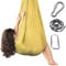 Columpio sensorial for Autismo, Columpio terapéutico con Percha, Columpio Relajante y curativo for niños y Adultos.(Gelb)