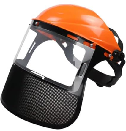 Garden Grass Trimmer Helmet Hat With Full Face Mesh Protective Mask Logging Forestry Protection For Cutter Brush