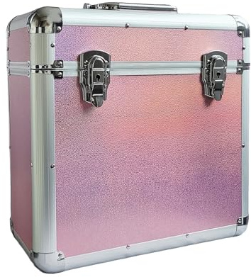 Pink Vinyl LP Storage Box, 12 Inch Record Case, Vinyl Record Storage