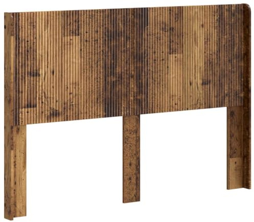 vidaXL Kopfteil Altholz Holzwerkstoff, Bettkopfteil, modernes Design, rechteckig, senkrechte Leisten, Holz, minimalistisches Möbelstück