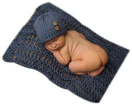 Newborn Baby Girl Boy Crochet Knit Costume Photo Photography Prop Hats Outfits (5)
