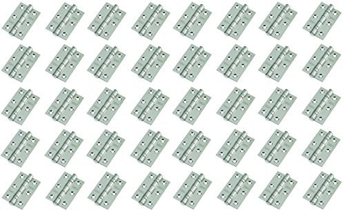 20 Pairs of Door Hinge 3 75mm Ball Bearing Hinges Polished Chrome Suit Internal Doors Pair (20)