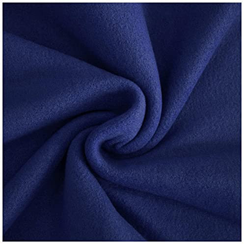 Russo Tessuti Tessuto Pail Pile Plaid Copertine Cuscini Creazioni Decorazione Natale 50 x 140 cm-Blu Notte