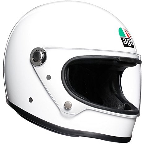AGV X3000 ECE 22-05 Solid Motorrad Integralhelm ECE 22-05 Legends, Vintage Retro, Weiß, ML