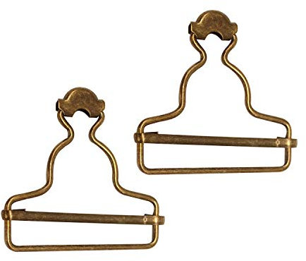 WedDecor Metall Latzhose & Kinderkittel Schnallen Verstellbar Clips Band Schieber Verschluss Befestigungselemente für Hosenträger,Beutel, Lätzchen,Overall,Kleider,45mm - Bronze, 45MM