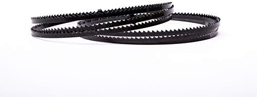 Lot de 2 lames de scie à ruban Encut haute performance 1400 x 6 x 0,65 mm, 6 dents par pouce pour acier à outils Einhell, Atika, etc. Convient pour le bois/contreplaqué/l'aluminium/plastique etc.