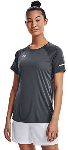 Under Armour Women's Golazo 3.0 Jersey , Pitch Gray (012)/White , X-Large