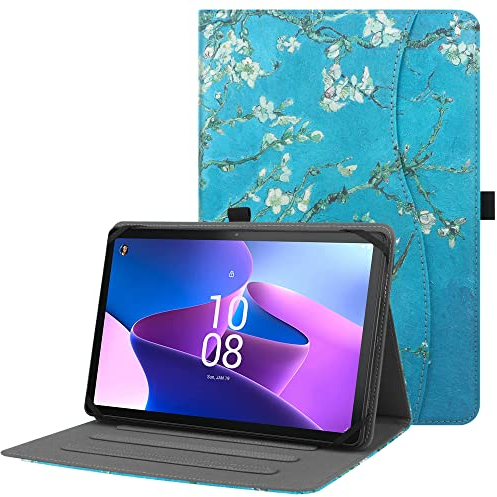 HGWALP Custodia universale per tablet da 9,9.7,10.1,10.2,10.5,10.9,11pollici,Multi-Viewing Angles Stand Cover con Cinturino per 9-11 pollici Tablet,con Fissaggio Regolabile Silicone Band-AF