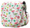 QIYWFA Instant Kamera Schützend Fall Kompatibel mit Fujifilm Instax Mini 12/11/9/8/8+ Instan Kamera Sanft PU Leder Tasche mit Tasche und Abnehmbarer Schultergurt(Colorful Flamingo)