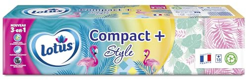Mouchoirs LOTUS COMPACT+ STYLE x18 étuis