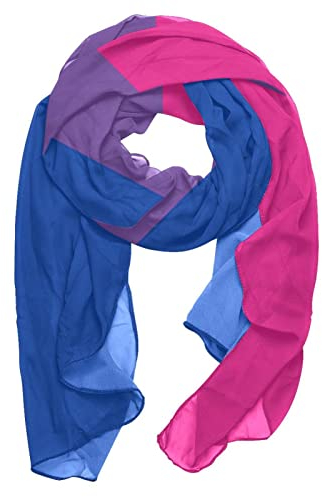 VBFOFBV Schals für Frauen Leichter Druck Blumenmuster Schal Schal Mode Schals Sonnencreme Tücher,Bisexuelles Flaggenmuster