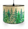 Morbuy Abat Jour en Bambou, Motif Feuilles Tropicales Style Vintage Diamètre 30cm Abat-Jour Lampe Tambour Abat Jour Pour Lampe de Table Abats-Jour Lampe Sur Pied (Sapin de Noël)