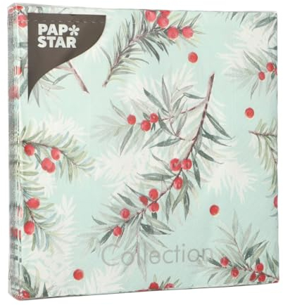 Papstar Yew Branches Napkins 3-Ply 33 x 33 cm Pack of 20