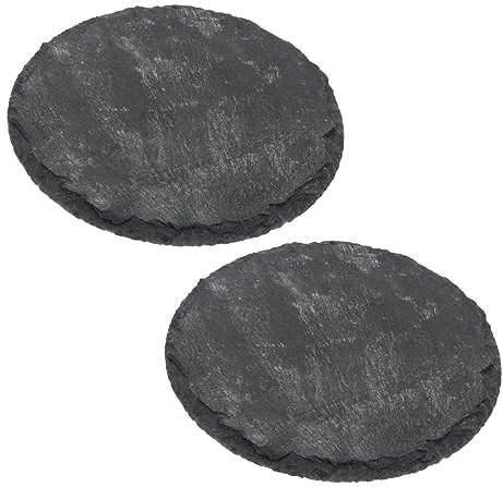 Cabilock Posavasos Antideslizantes De Pizarra 2 Piezas para Decoración y Uso Diario