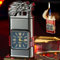 Winddichtes Feuerzeug, Vintage-Uhren-Lünette, Jet-Flammen-Fackel, neues Vintage-Uhren-Feuerzeug, Dual-Flammen-Design, nachfüllbar, Butan, Pferd, Tiger, Drache, Adler, Fackel-Feuerzeuge for den Außenbe