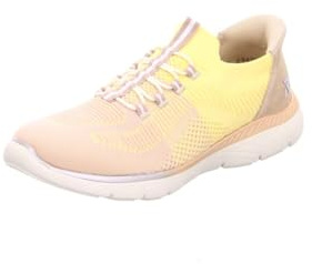 Rieker M5066-80 Damen Slip On Sneaker Textil in Weiss - Gr. 36