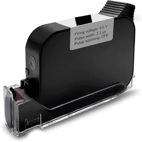 WELCZEK Cartucho de Tinta Original para Impresora de Mano Portátil, Cartucho de Tinta Solvente de Secado Rápido de 42 ml para Impresora de Inyección de Tinta Portátil TIJ127 (Negro)