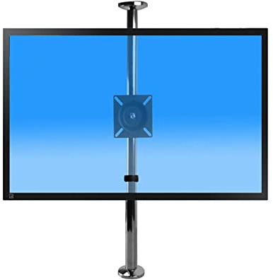 CAMEKIGZ Um 360 Grad drehbarer Rahmenständer, TV-Halterung, drehbares Trennwandregal, TV-Schrank, drehbare Basis, max. VESA 100 x 100 mm, für 14-28-Zoll-Bildschirme (Größe: 66-82 cm)