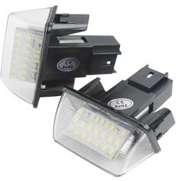 Plate Light Canbus LED License Number Plate Lights Bulbs For Peugeot 206 207 307 308 406 407 1998-2012 Rear Lamp
