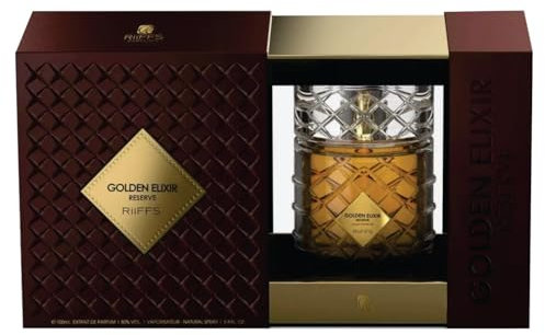 Sapphire's Choice Golden Elixir Reserve Parfüm | Golden Elixir Reserve Spray für Damen und Herren 100 ml | Datteln, Oud und Moschus Duft | Golden Elixir Reserve für Damen und Herren hergestellt in den