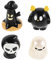 OUNONA 4 Stück Autoschmuck Geisterzubehör Mini-Dekoration Zubehör für Puppenhäuser Zubehör Mittelkonsole halloween deko auto dekoration Halloween-Figur Geister-Halloween- Harz